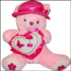 Pink Teddy Bear with Hat - BST 13006 - Click here to View more details about this Product